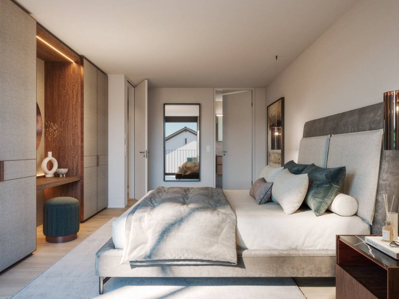 Neubau 4.5-Zimmer Wohnung, 1. OG, 128m2 Wohnfläche, zentrumsnahe Lage, wunderbare Seesicht