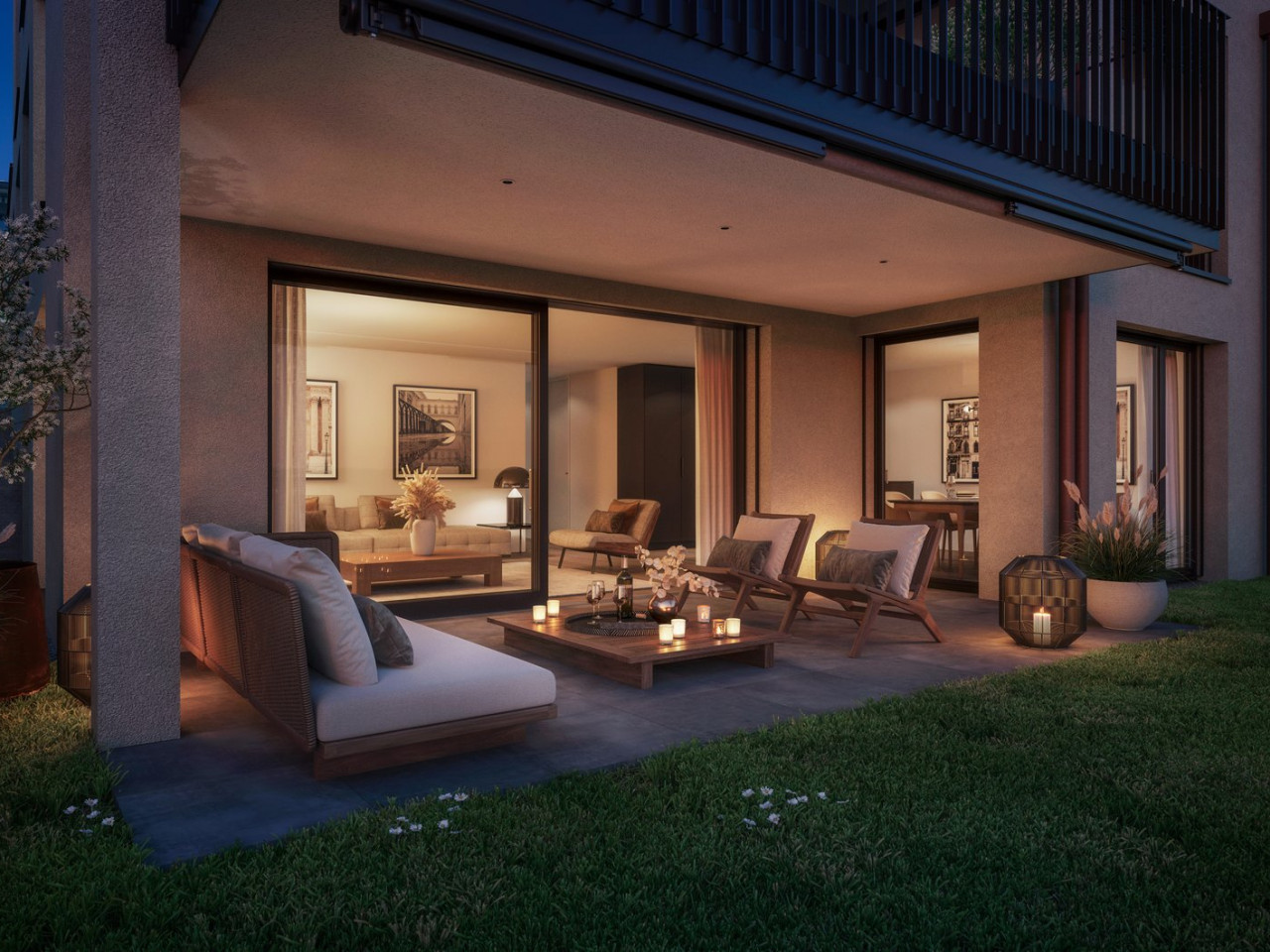 Neubau 4.5-Zimmer Gartenwohnung, 126m2 Wohnfläche, zentrumsnahe Lage, Seesicht